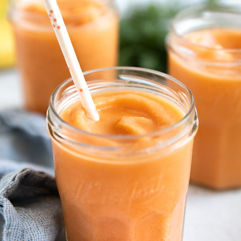 Batido energético de avena y zanahoria