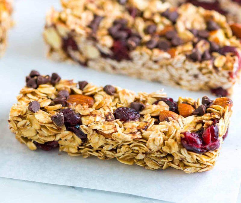 Barritas de granola casera