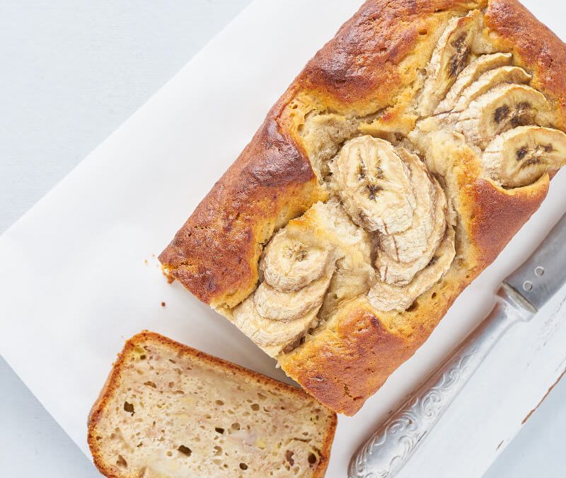 Bizcocho de banano con Avena