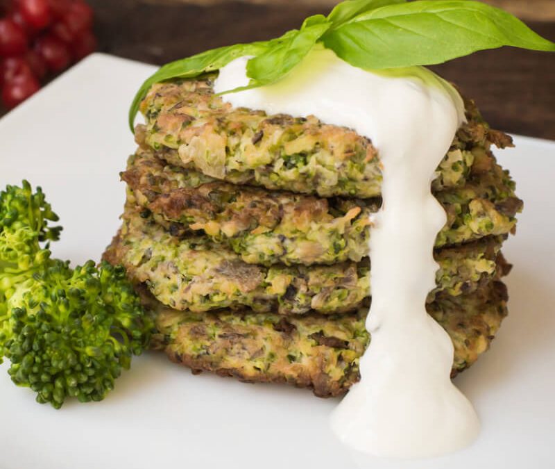 Tortitas de brócoli con Avena en Hojuelas